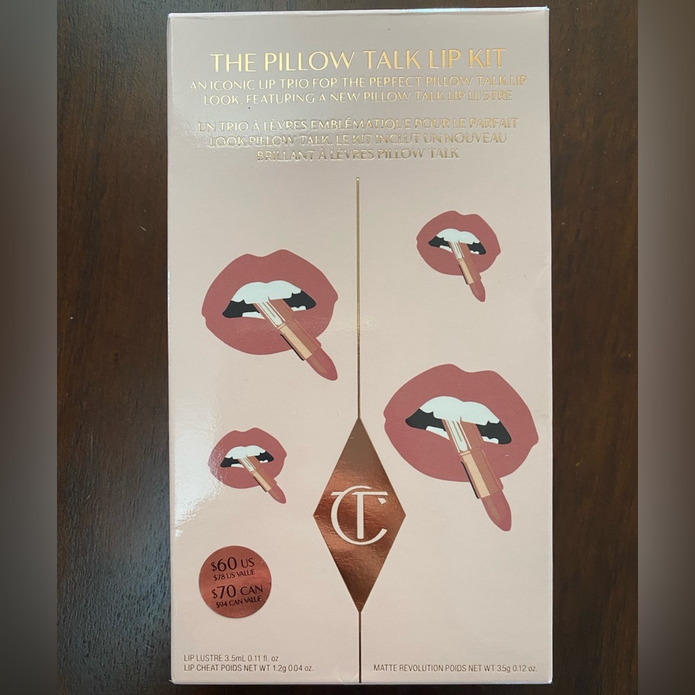Charlotte Tilbury Pillow Talk Lip Kit (NEW & UNUSED)